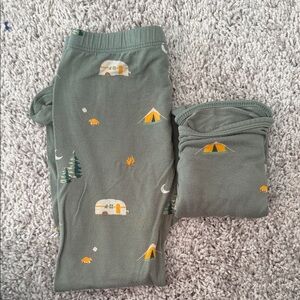 Kyte Kids Adventure Pajama Bottoms - Green